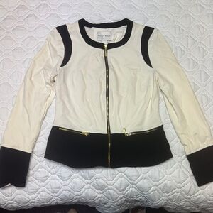 Black and cream suit jacket